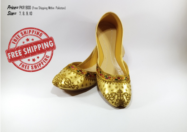 Golden Embroidered Khussa Golden Embroidered Khussa