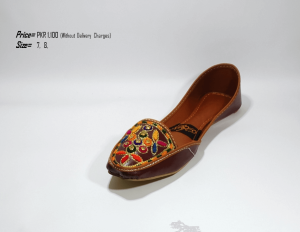 Brown Embroidered Formal Khussa