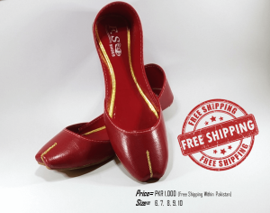 Red Casual Khussa